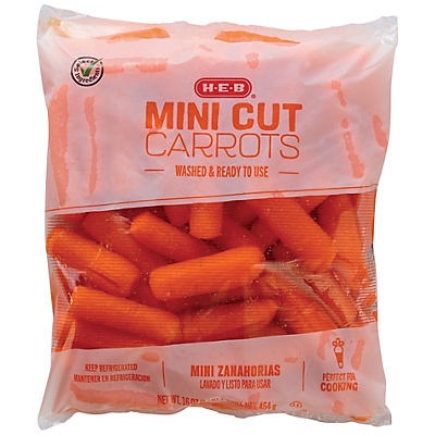 slide 1 of 1, H-E-B Select Ingredients Mini Carrots, 1 lb