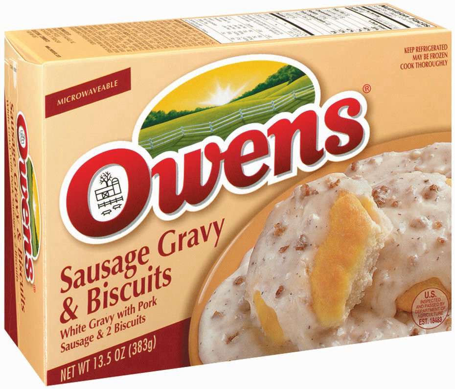 slide 1 of 1, Owens Sausage Gravy & Biscuits, 13.5 oz
