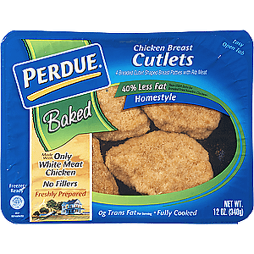 slide 2 of 13, PERDUE Homestyle Breaded Chicken Breast Cutlets, 12 oz., 12 oz