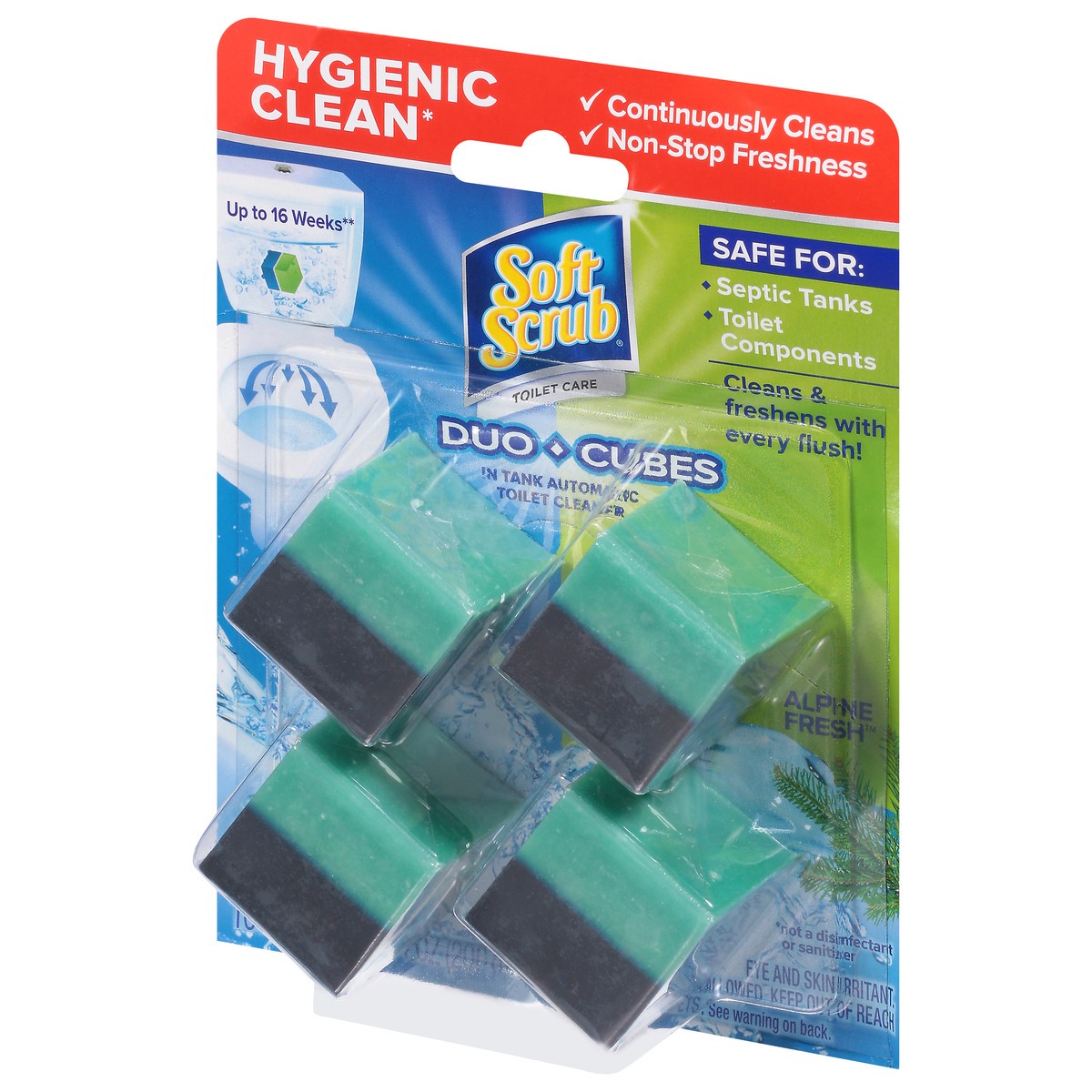 slide 9 of 12, Soft Scrub Duo Cubes Alpine Fresh In-Tank Automatic Toilet Cleaner 4 ea, 4 ct