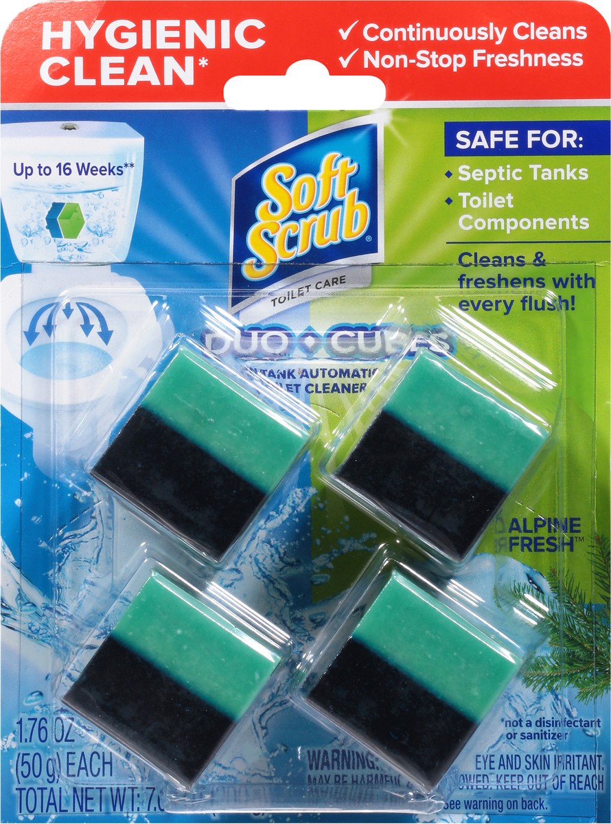 slide 6 of 12, Soft Scrub Duo Cubes Alpine Fresh In-Tank Automatic Toilet Cleaner 4 ea, 4 ct