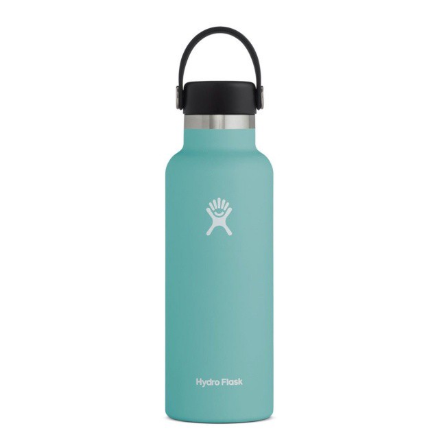 slide 1 of 1, Hydro Flask Standard Mouth Water Bottle with Flex Cap, Alpine, 18 oz