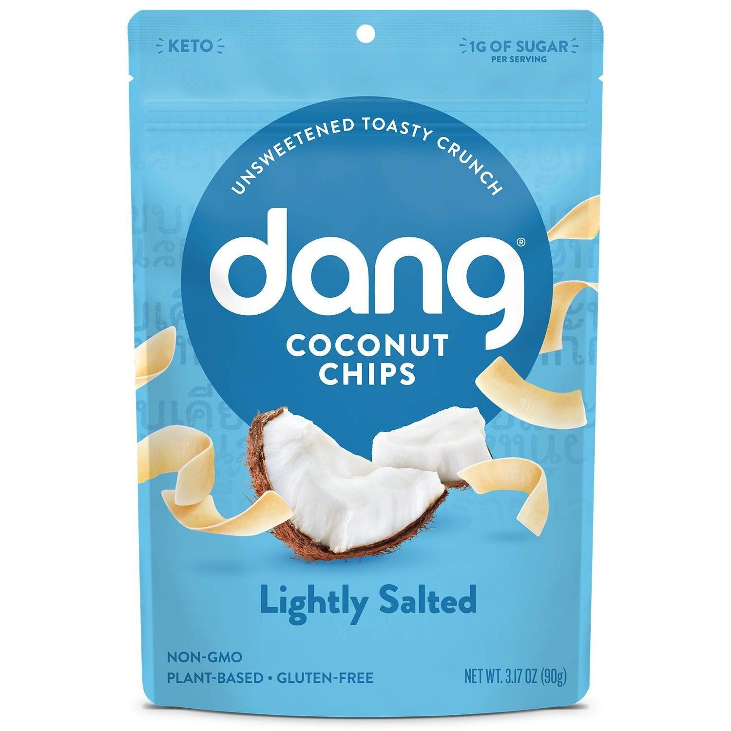 slide 1 of 4, Dang Lightly Salted Coconut Chips, 3.17 oz