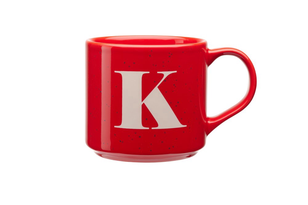 slide 3 of 5, Clay Art Monogram Mug Red, 1 ct