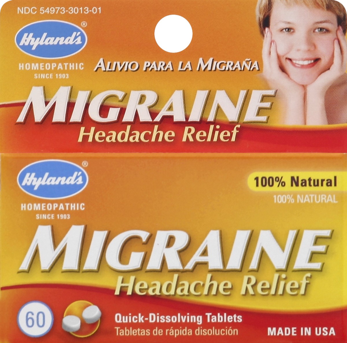 slide 4 of 4, Hyland's Migraine Headache Relief Tablets, 60 ct