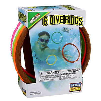 slide 1 of 1, Prime Time Toys Dive Rings, 6 ct