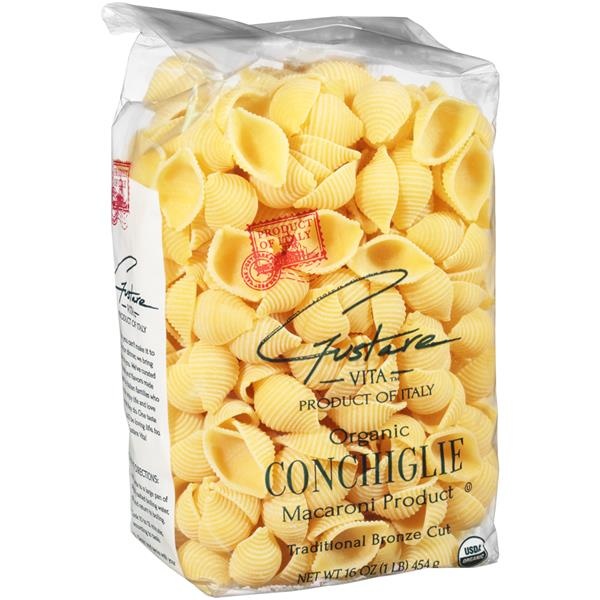 slide 1 of 1, Gustare Vita Organic Traditional Bronze Cut Macaroni Product, Conchiglie, 16 oz