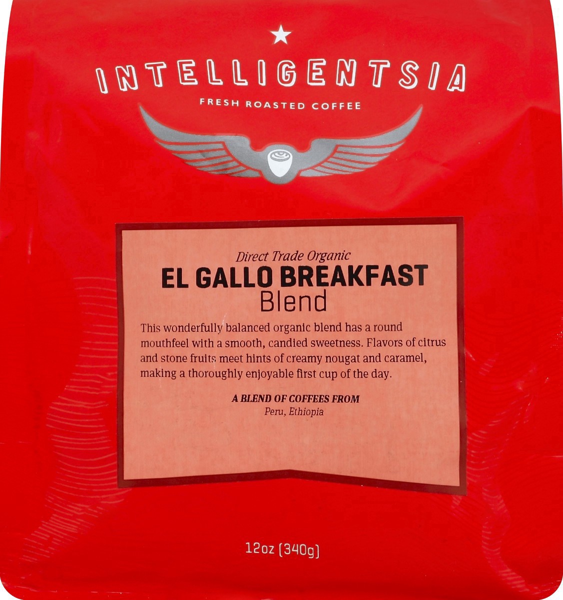 slide 9 of 15, Intelligentsia Direct Trade Organic El Gallo Breakfast Blend Medium Roast Whole Bean Coffee- 11 oz, 12 oz