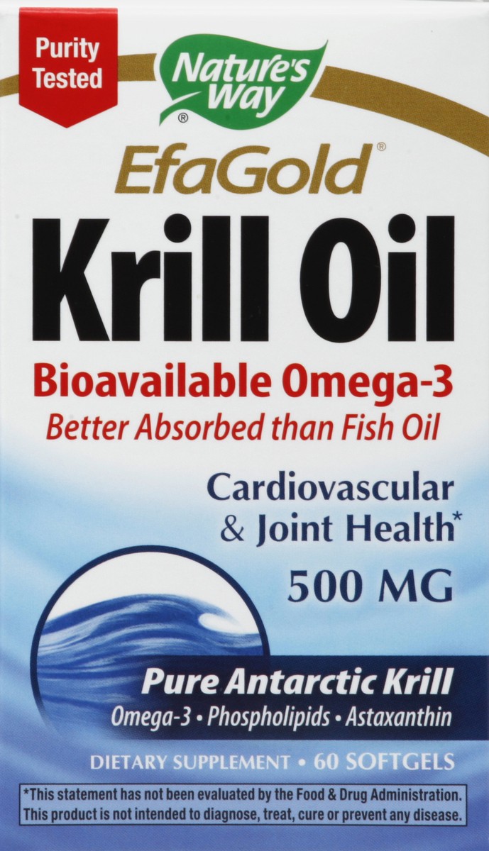 slide 1 of 3, Nature's Way Krill Oil 60 ea, 60 ct