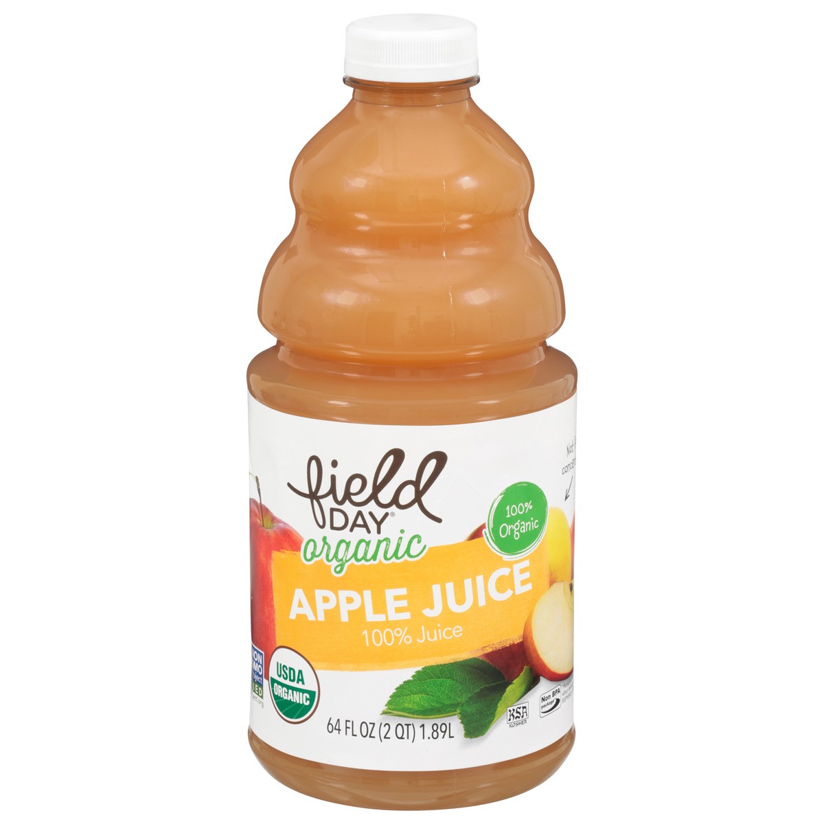 slide 9 of 14, Field Day Organic Apple Juice 64 fl oz, 64 fl oz