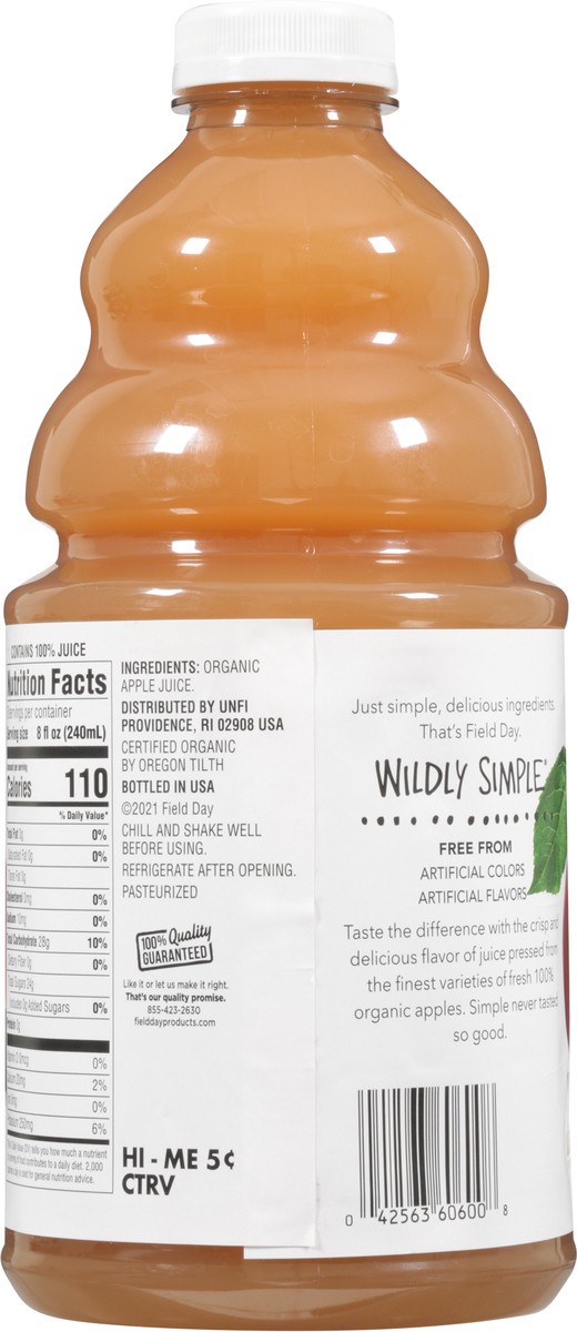 slide 11 of 14, Field Day Organic Apple Juice 64 fl oz, 64 fl oz