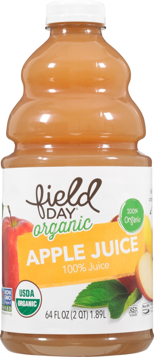 slide 12 of 14, Field Day Organic Apple Juice 64 fl oz, 64 fl oz