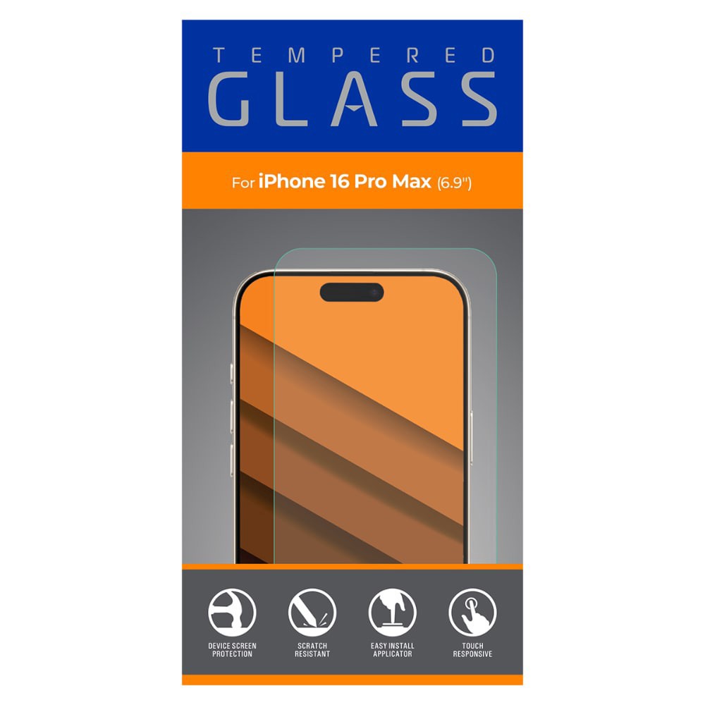 slide 1 of 1, ZGear Tempered Glass for iPhone 16 ProMax, 1 ct