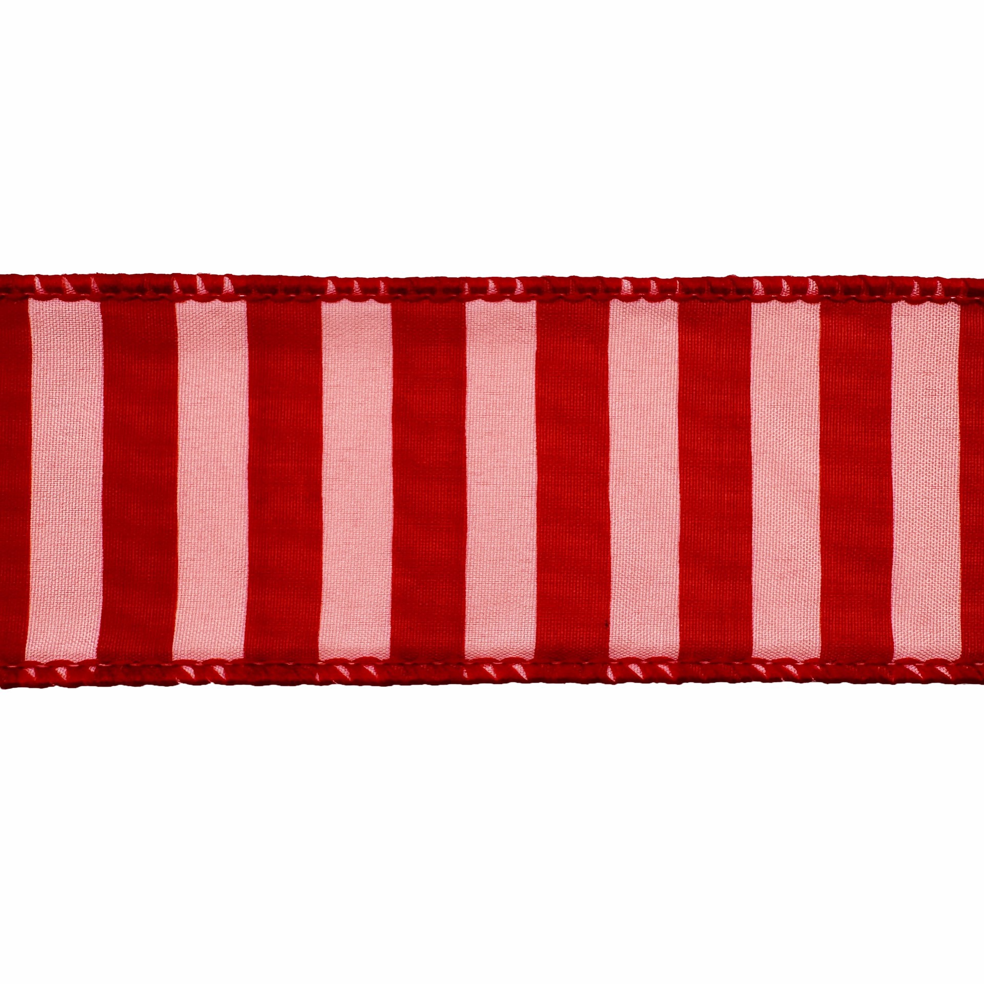 slide 3 of 3, 1.5" X 30ft. Holly Jolly Stripes Wired Ribbon By Celebrate It, 1.5 in x 30 ft