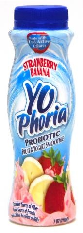slide 1 of 1, Yo Phoria Strawberries Cream Probiotic Fruit Yogurt Smoothie, 7 oz