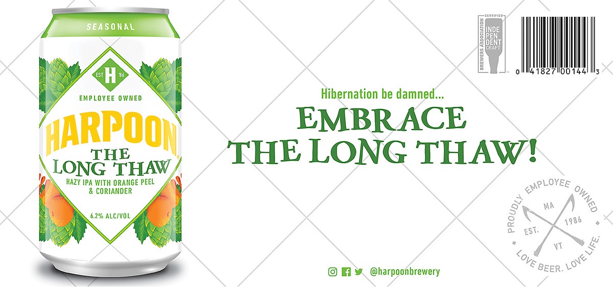 slide 5 of 7, Harpoon Brewery Beer, The Long Thaw, 12 Pack, 12 ct; 12 oz