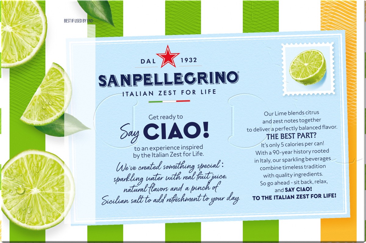 slide 11 of 12, San Pel Ciao Lime 6/11.15 Oz, 6 ct; 11.15 fl oz