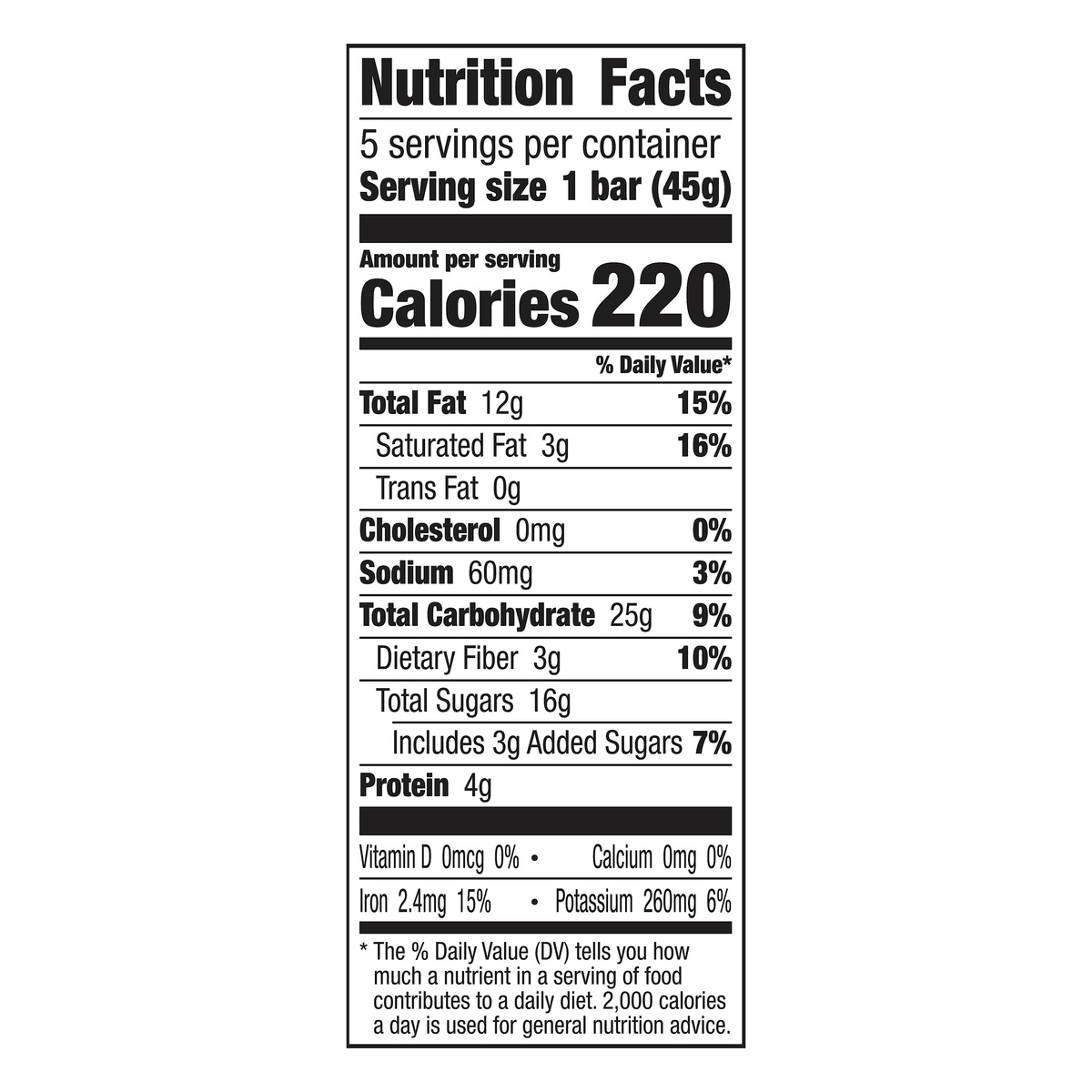 slide 5 of 10, LÄRABAR Fruit And Nut Bar - Chocolate Chip Cookie Dough 5 Bars, 5 ct; 1.6 oz