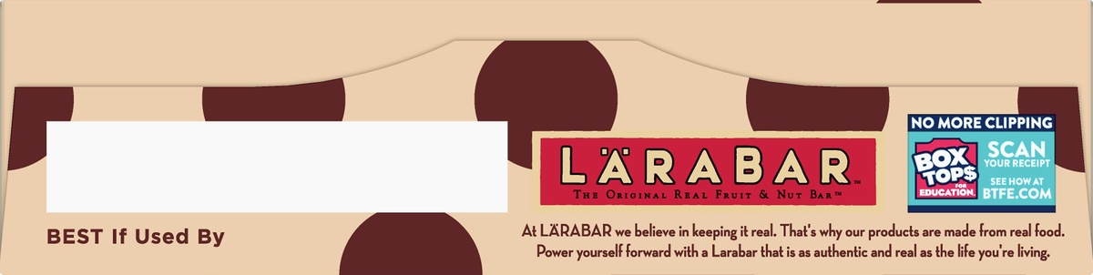 slide 6 of 10, LÄRABAR Fruit And Nut Bar - Chocolate Chip Cookie Dough 5 Bars, 5 ct; 1.6 oz