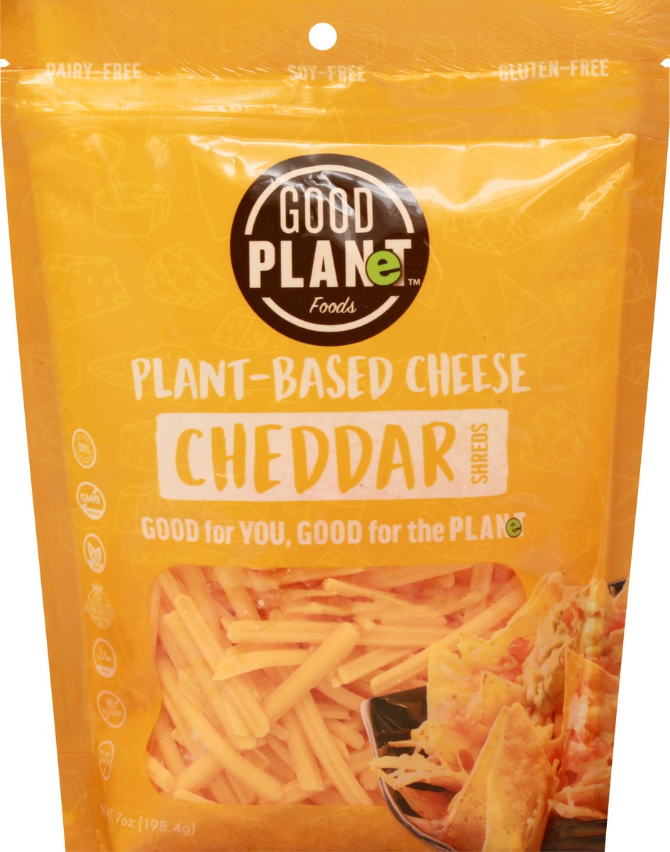 slide 3 of 9, GOOD PLANeT Cheddar Cheese Shreds 7 oz, 7 oz