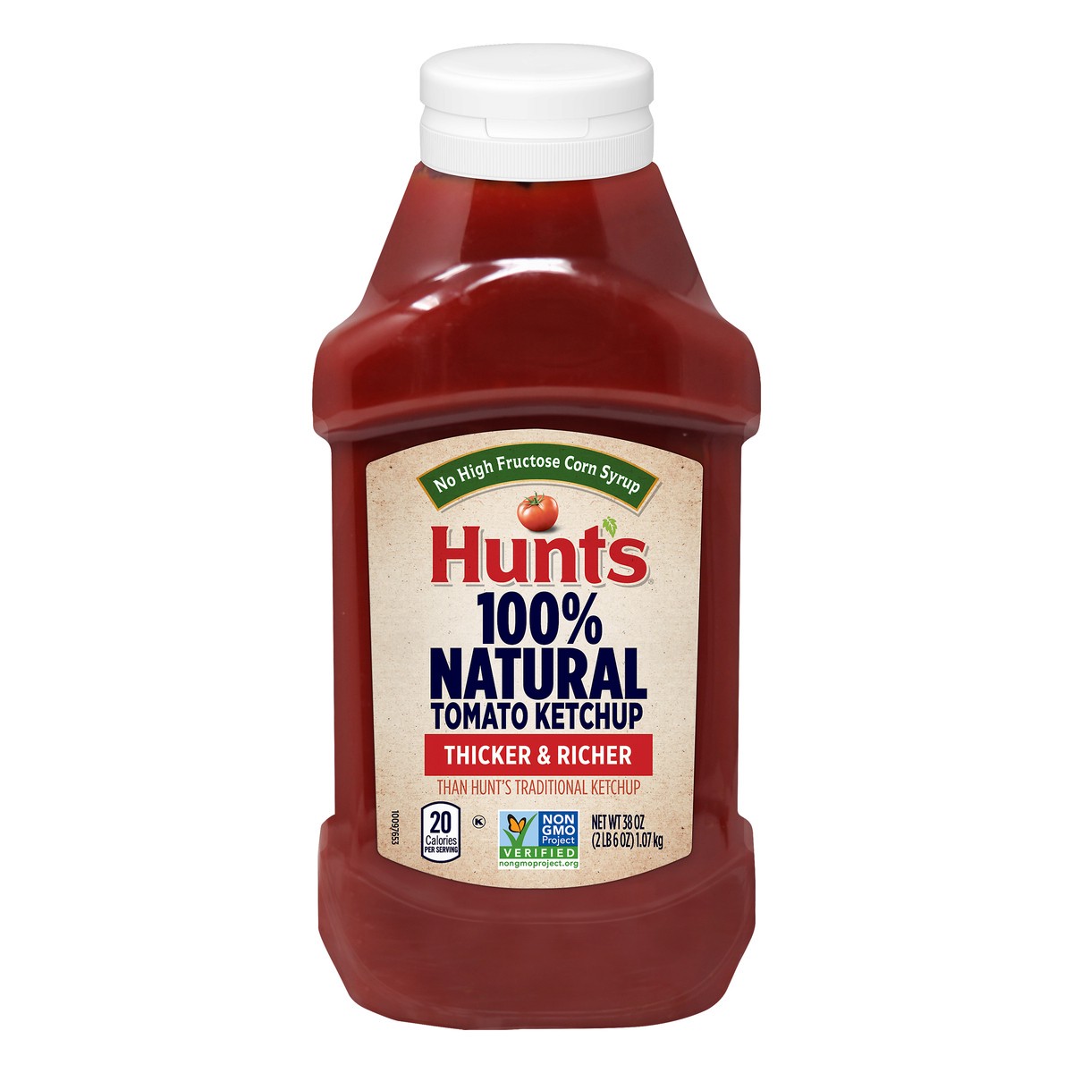 slide 1 of 5, Hunt's 100% Natural Thicker & Richer Tomato Ketchup 38 oz, 38 oz