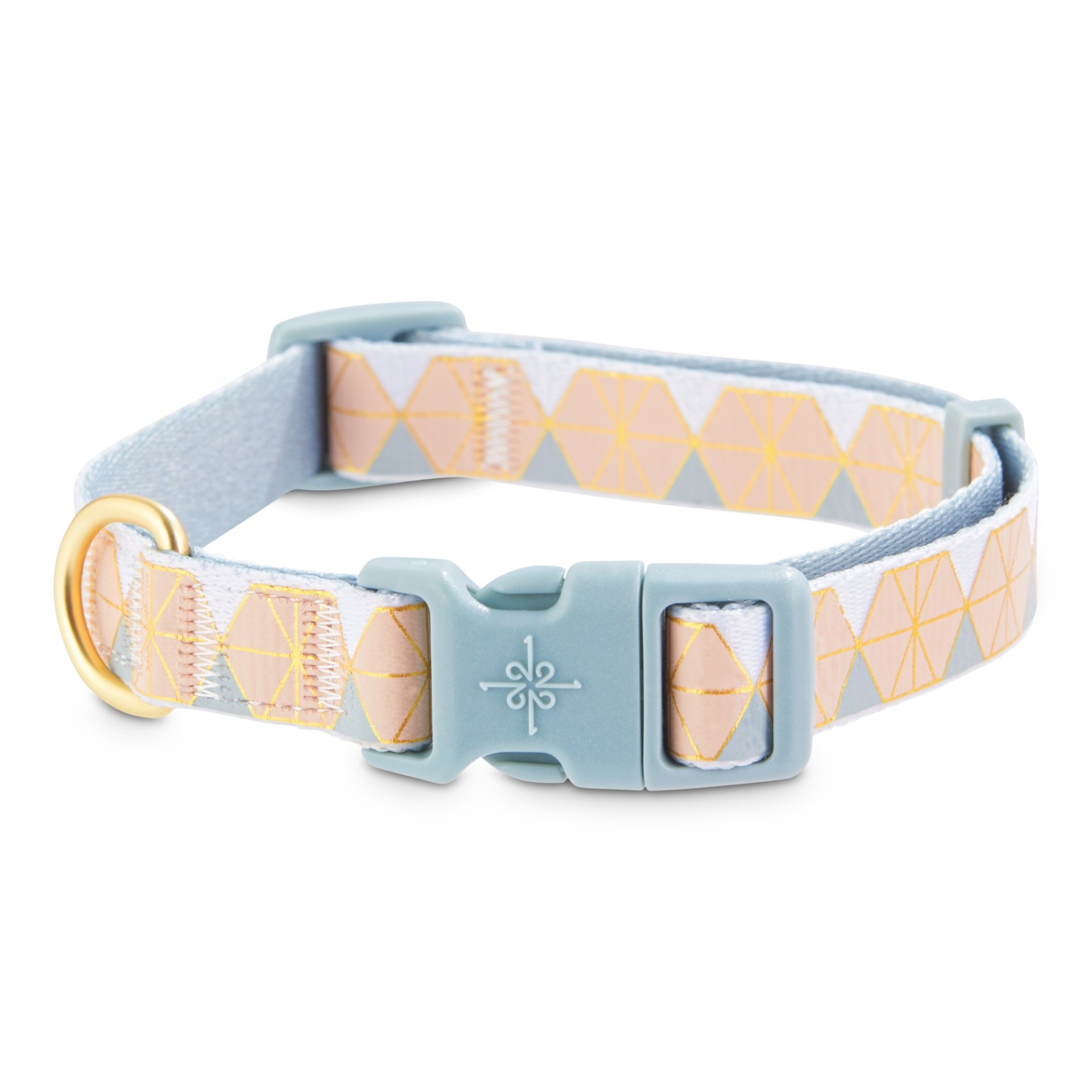 slide 1 of 1, Good2Go Rosy Geo Dog Collar, MED