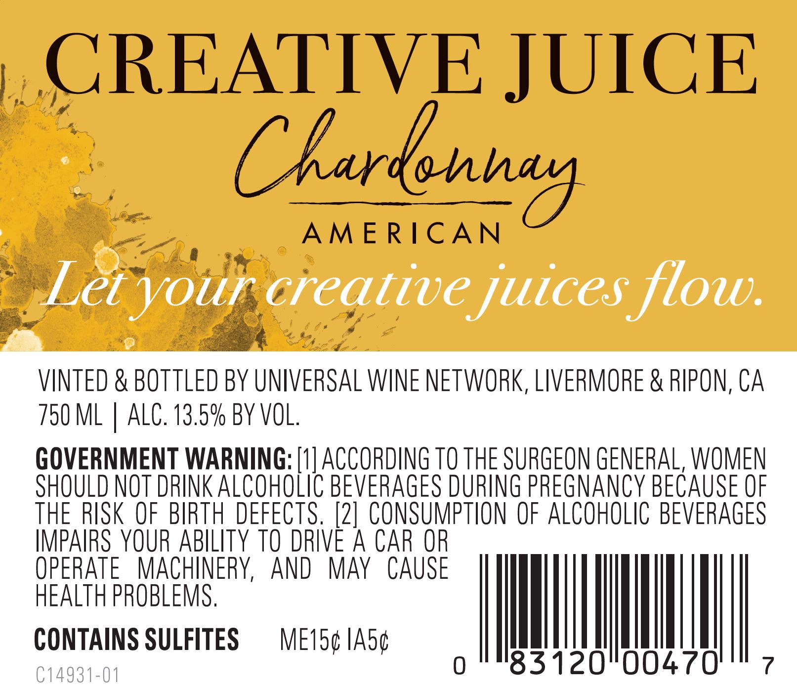 slide 3 of 4, Creative Juice Chardonnay 1.5 lt, 1.5 l