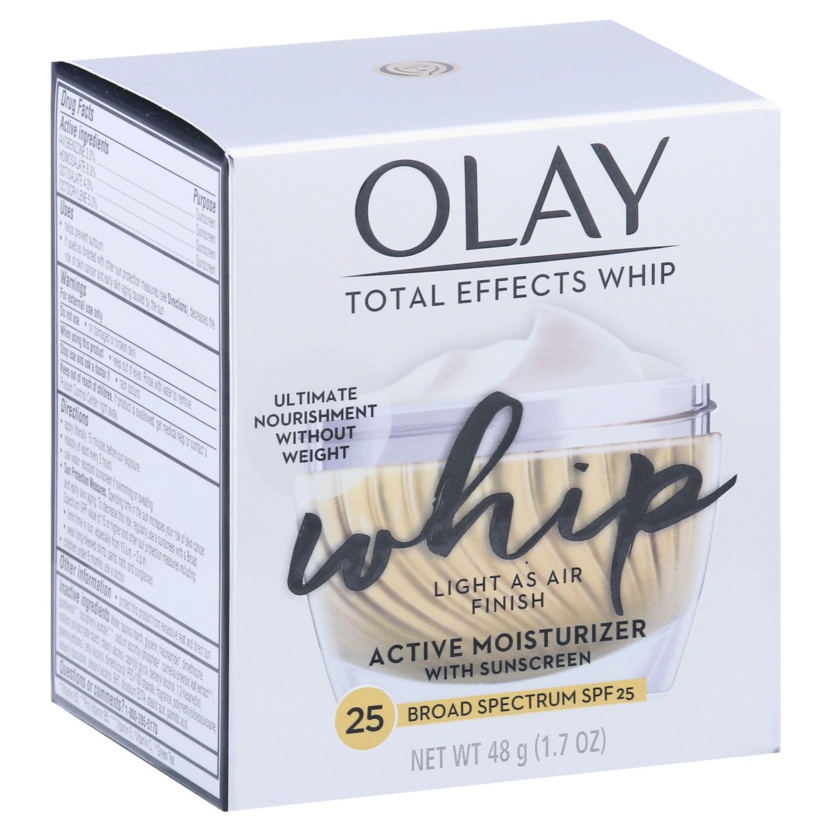 slide 2 of 9, Olay Total Effects Whip Broad Spectrum SPF 25 Active Moisturizer 48 gr, 48 g