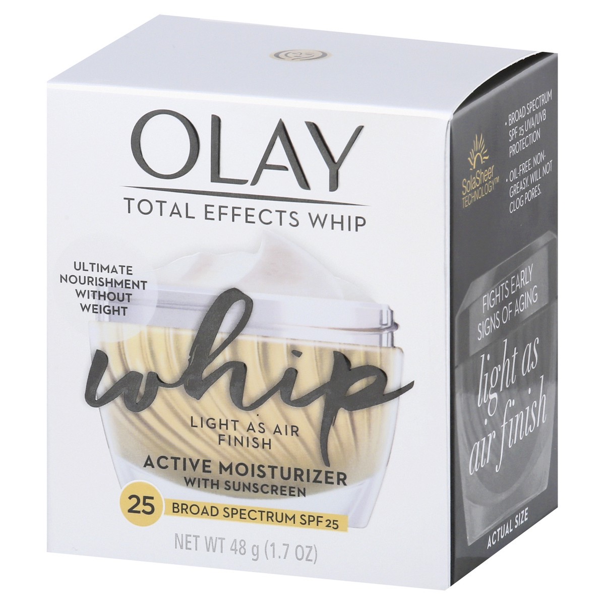 slide 3 of 9, Olay Total Effects Whip Broad Spectrum SPF 25 Active Moisturizer 48 gr, 48 g