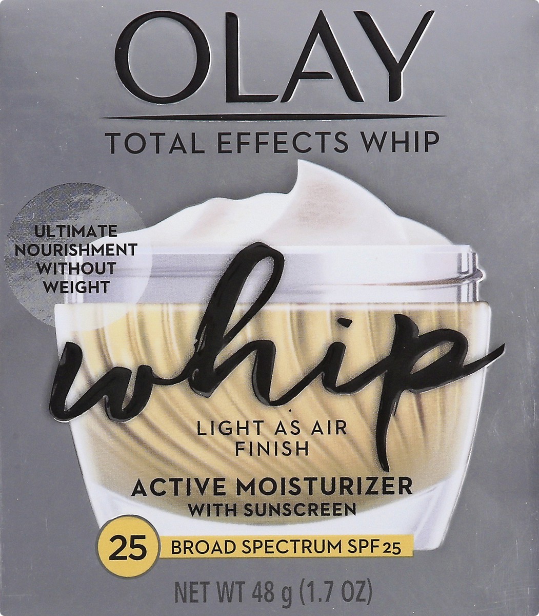 slide 1 of 9, Olay Total Effects Whip Broad Spectrum SPF 25 Active Moisturizer 48 gr, 48 g