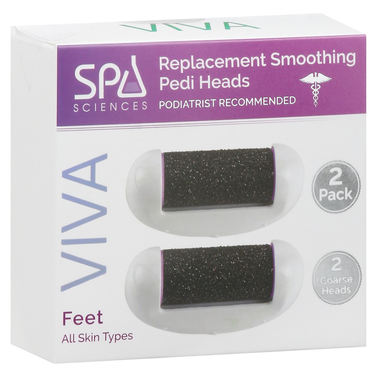 slide 9 of 11, Spa Sciences Viva Replacement Smoothing Pedi Heads 2 Pack, 2 ct