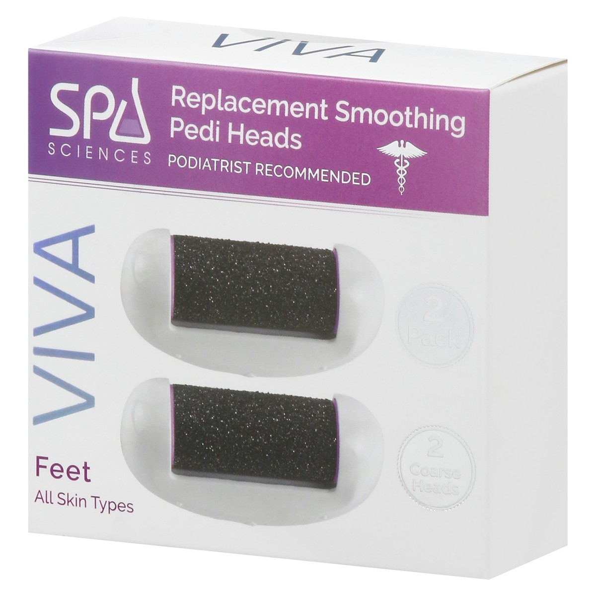 slide 5 of 11, Spa Sciences Viva Replacement Smoothing Pedi Heads 2 Pack, 2 ct