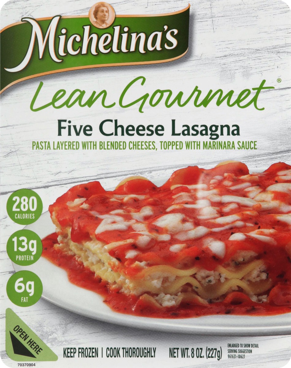 slide 8 of 9, Michelina's Five Cheese Lasagna, 8 oz