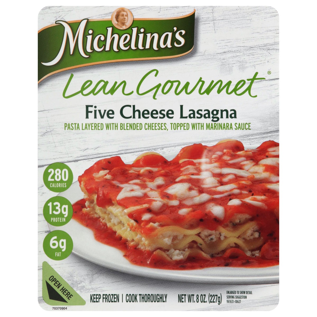 slide 9 of 9, Michelina's Five Cheese Lasagna, 8 oz