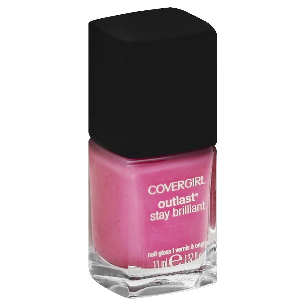 slide 1 of 1, Covergirl Outlast Stay Brilliant Nail Gloss Petal Power, 1 ct