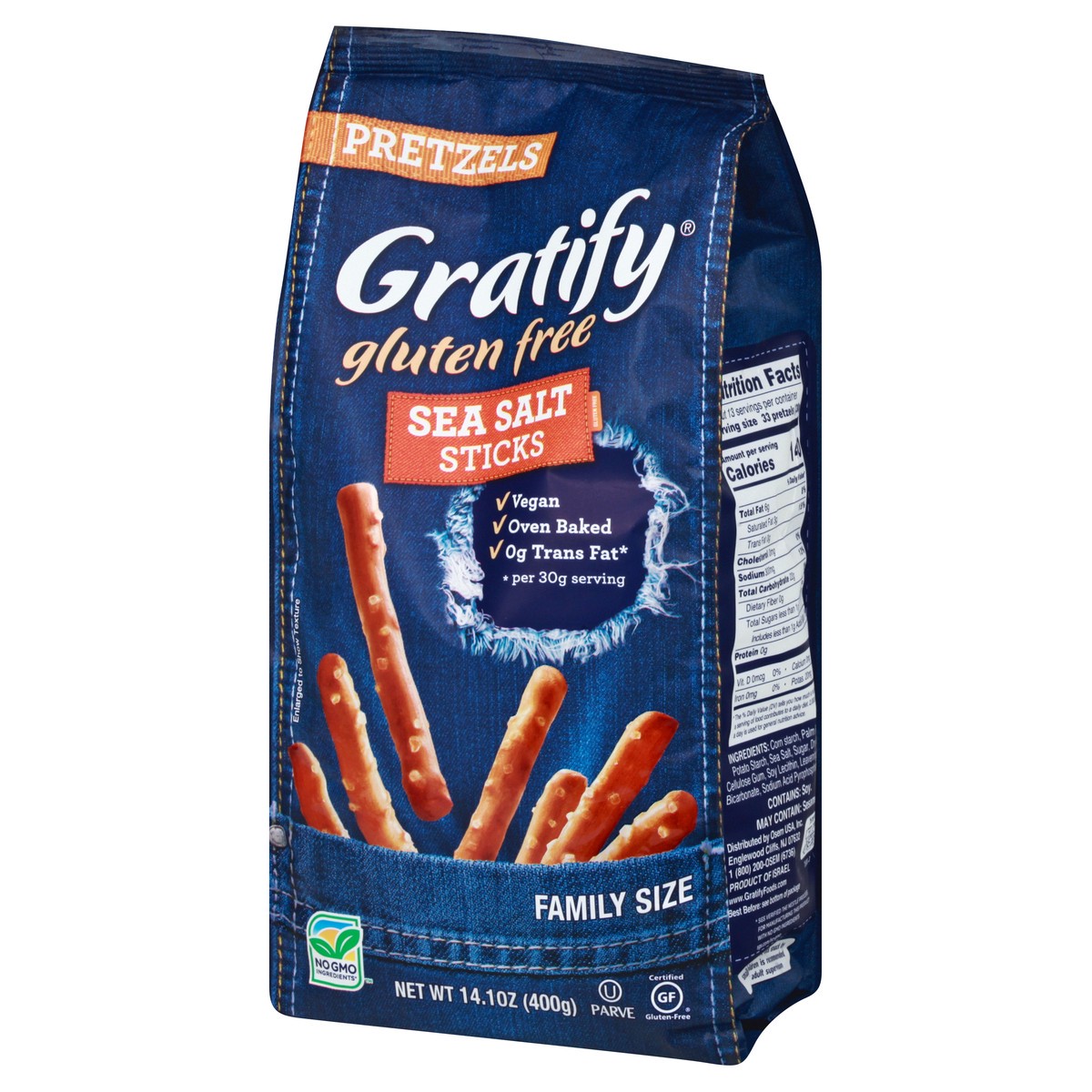 slide 8 of 9, Gratify Gluten Free Family Size Sea Salt Pretzels 14.1 oz, 14.1 oz