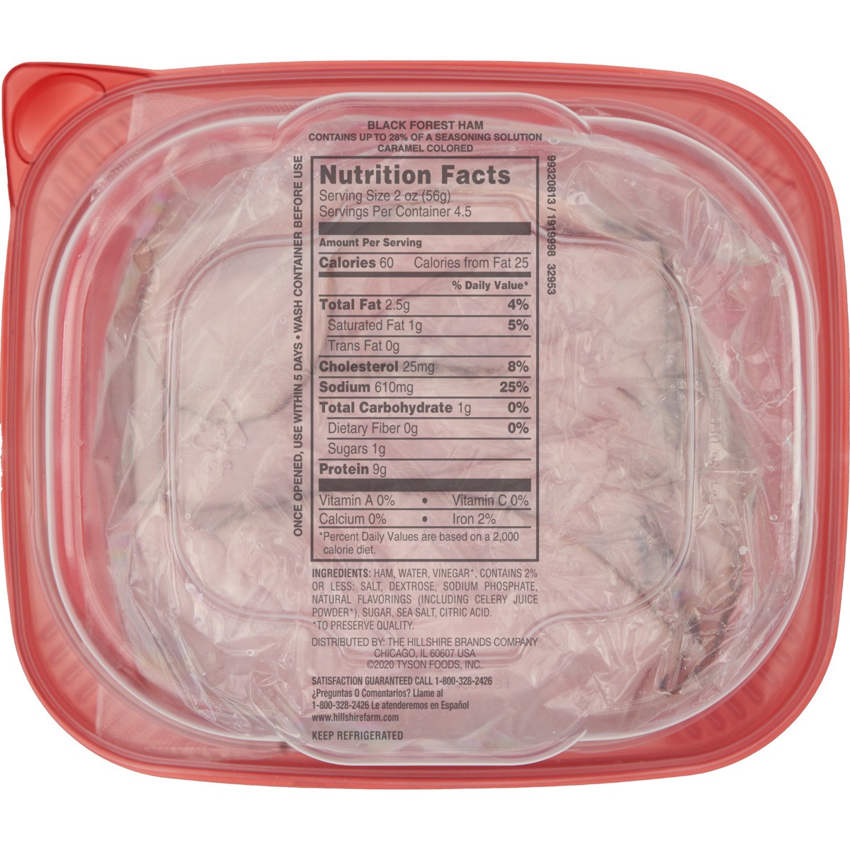 slide 4 of 5, Hillshire Farm Ultra Thin Sliced Deli Lunch Meat, Black Forest Ham, 9 oz, 255.15 g