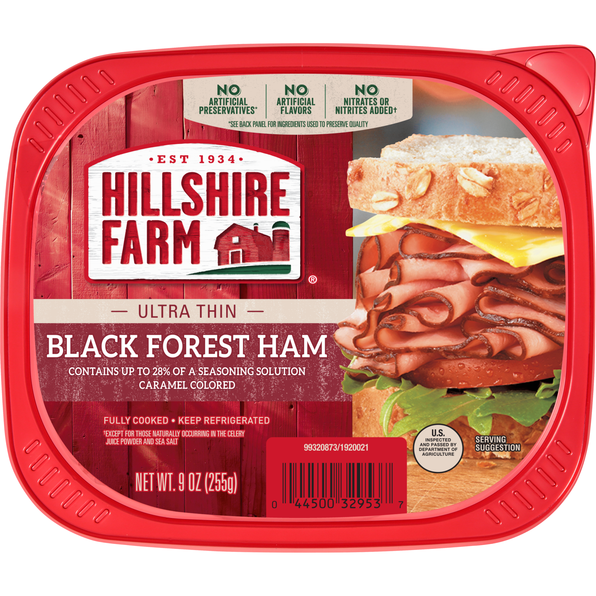 slide 1 of 5, Ultra Thin Sliced Black Forest Ham Deli Meat, 9 oz