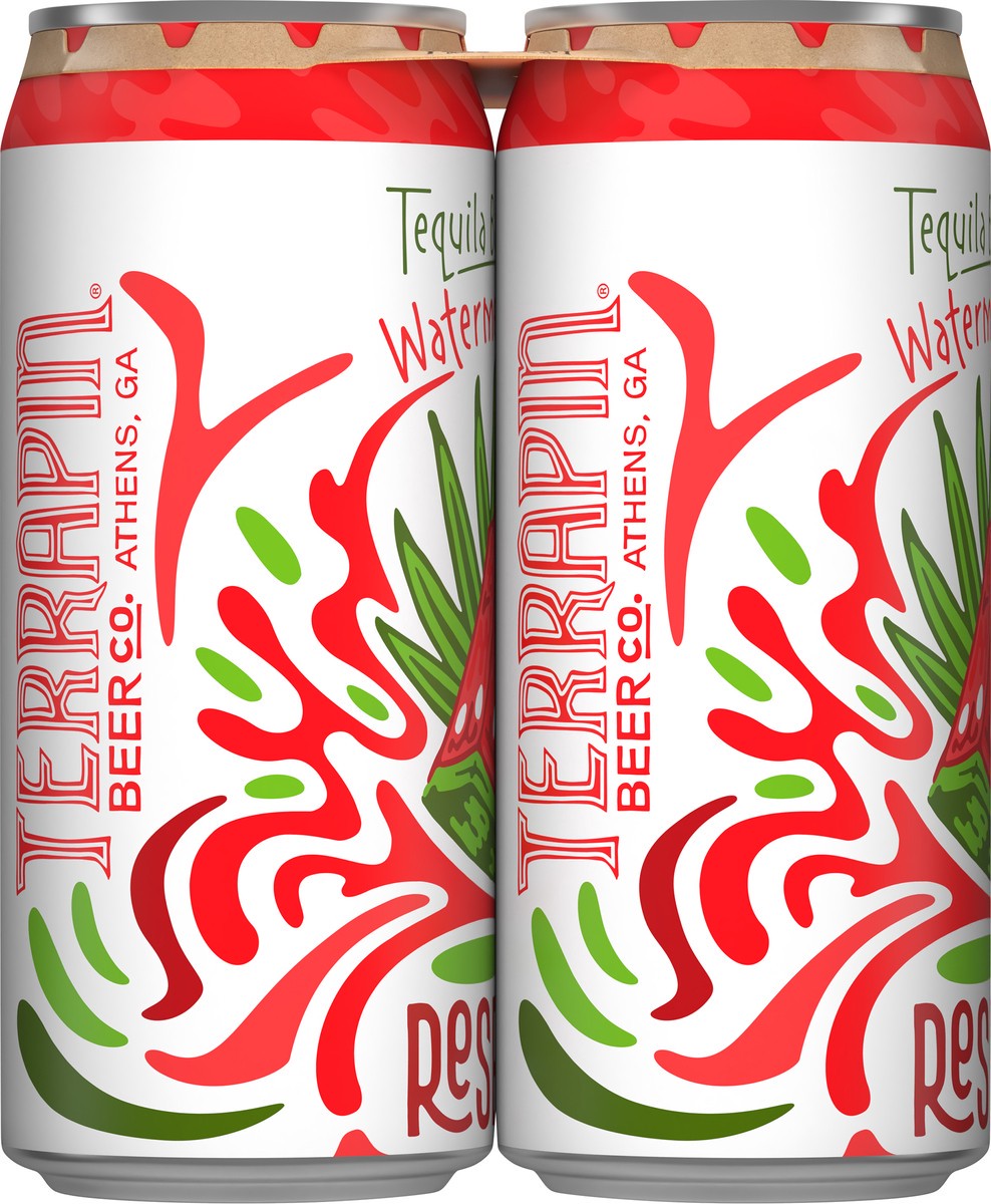 slide 9 of 9, Terrapin Beer Co. Tequila Barrel Aged Watermelon Gose Reserve Beer 4 - 16 fl oz Cans, 4 ct