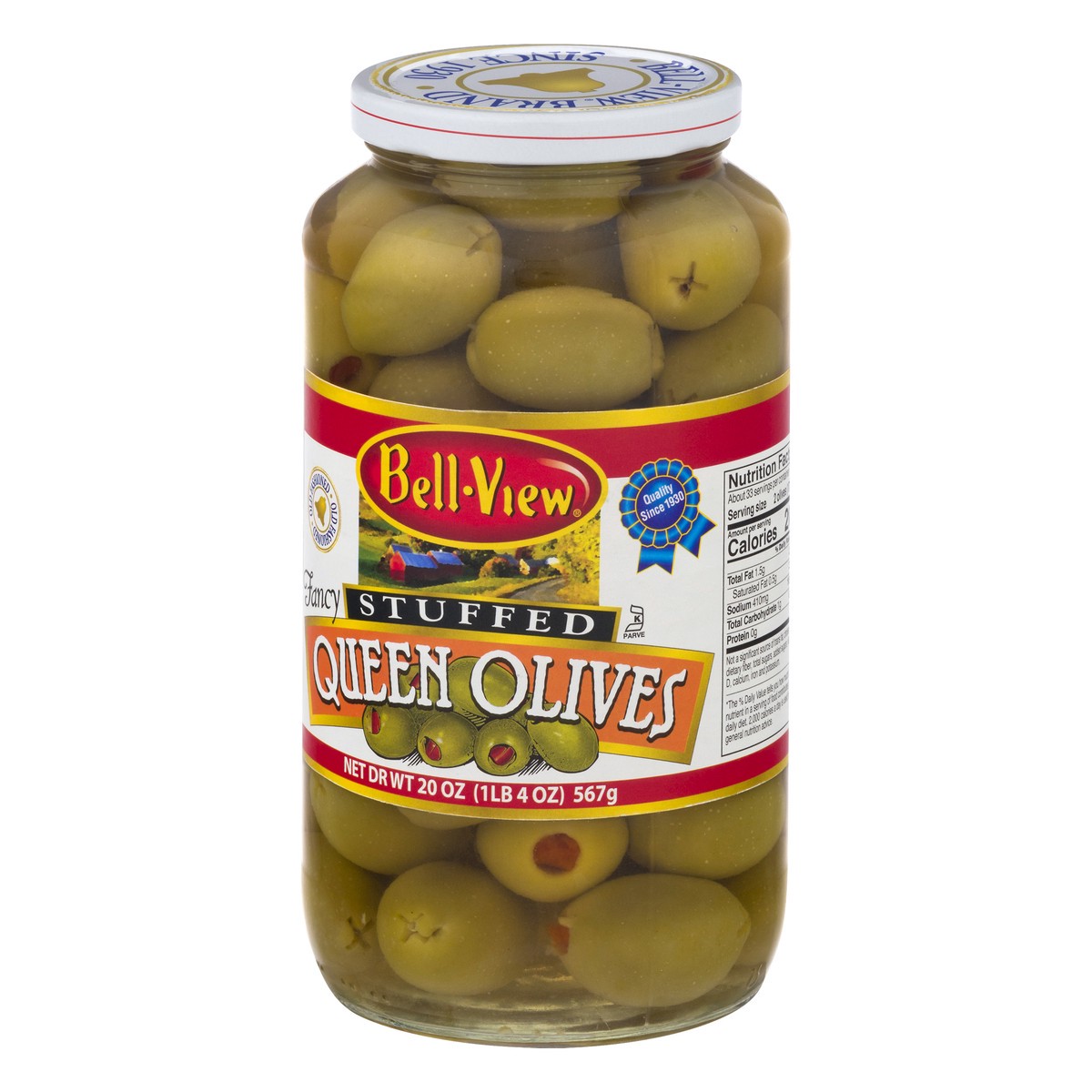 slide 2 of 13, Bell-View Stuffed Queen Olives 20 oz, 20 oz