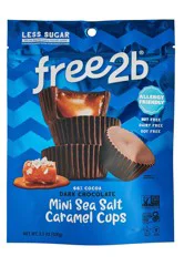 free2b Sea Salt Minis Caramel Cups 3.5 oz