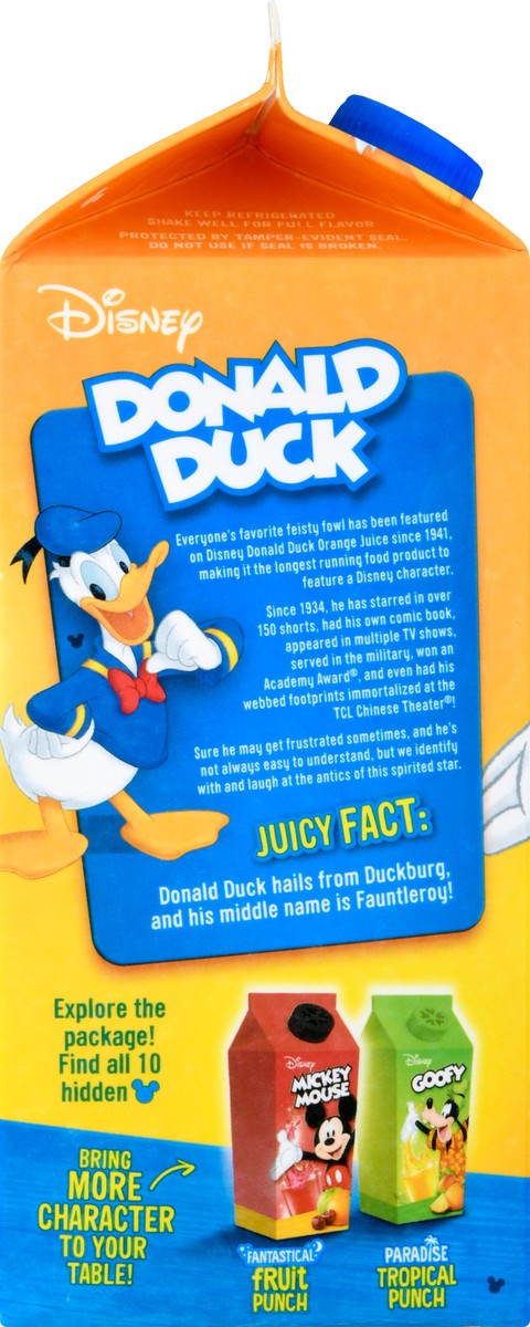 slide 7 of 9, Disney Donald Duck Orange Juice Calcium, 59 fl oz