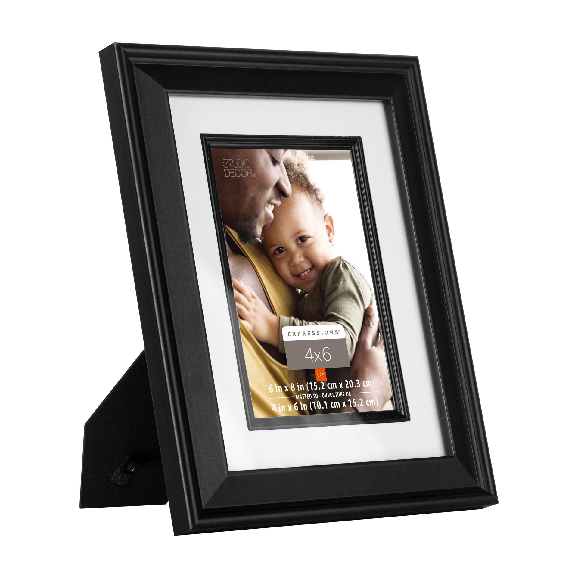 slide 6 of 7, Expressions 4" X 6" Black Frame With Fillet By Studio Decor, 4 in x 6 in