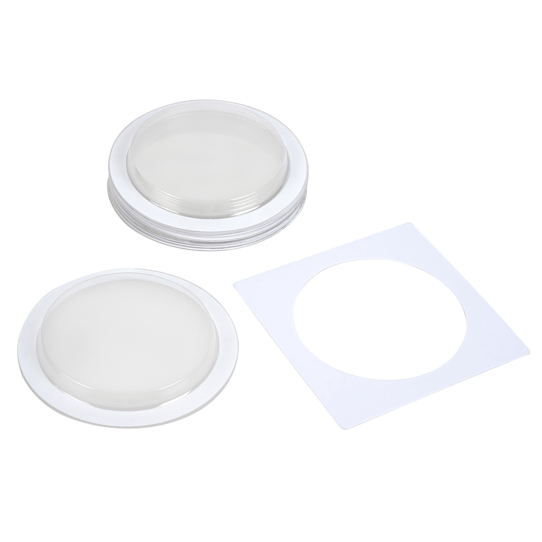 slide 3 of 6, Circle Plastic Domes By Recollections, 2.56 in x 2.56 in x 0.27 in