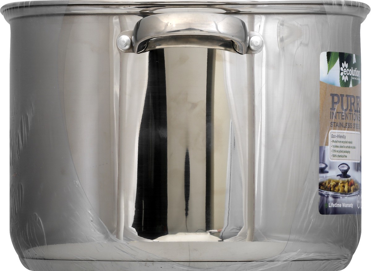 slide 4 of 11, Ecolution Epoca Pure Intentions Silver Stainless Steel Stock Pot With Lid, 12 qt