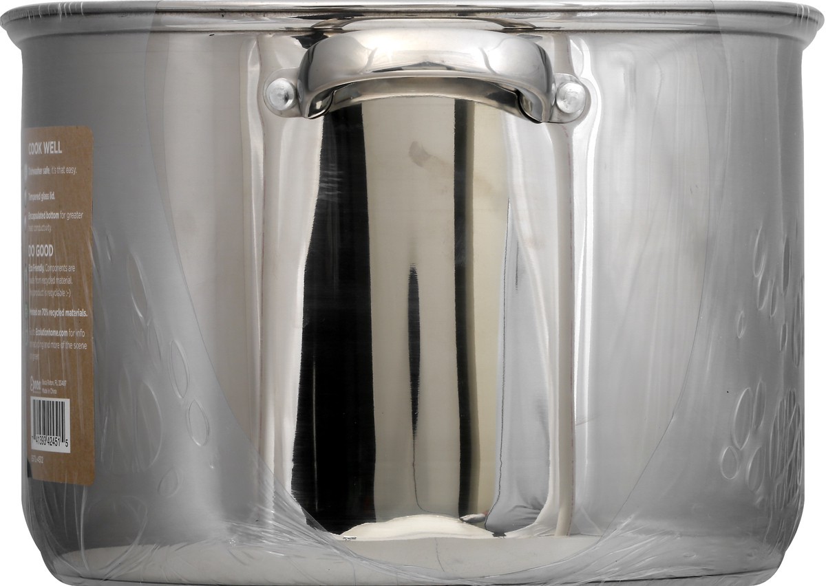 slide 11 of 11, Ecolution Epoca Pure Intentions Silver Stainless Steel Stock Pot With Lid, 12 qt