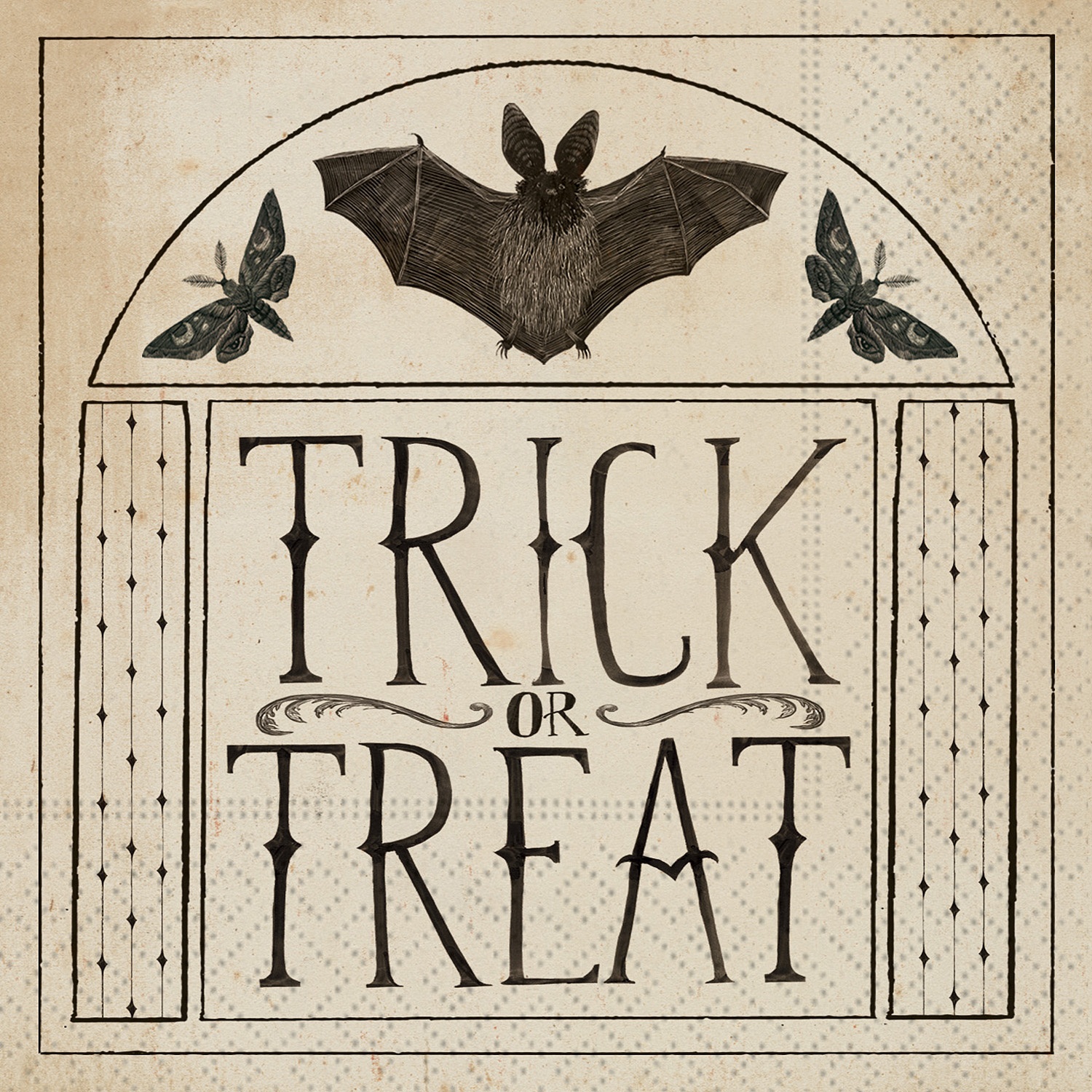 slide 1 of 1, Design Design "Trick or Treat" Cocktail Napkins, 20 ct