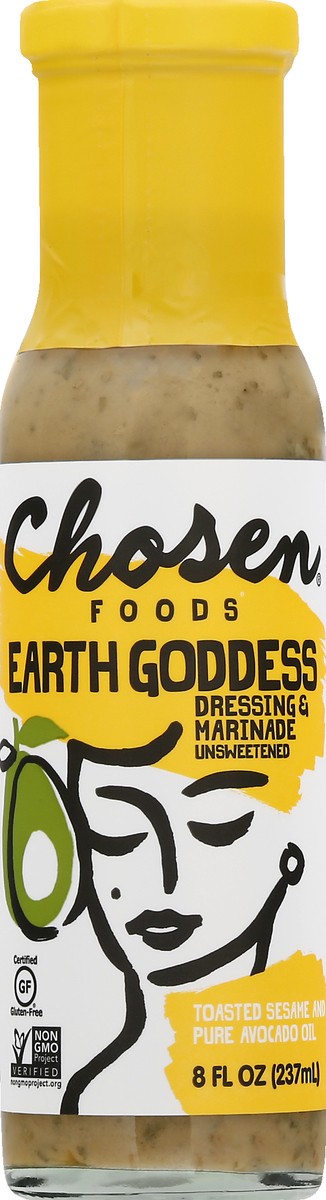 slide 4 of 13, Chosen Foods Unsweetened Earth Goddess Dressing & Marinade 8 oz, 8 oz