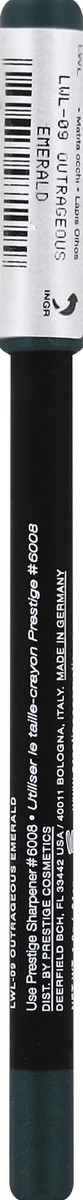slide 4 of 4, Prestige Cosmetics Total Intensity Pencil Emerald, 0.04 oz