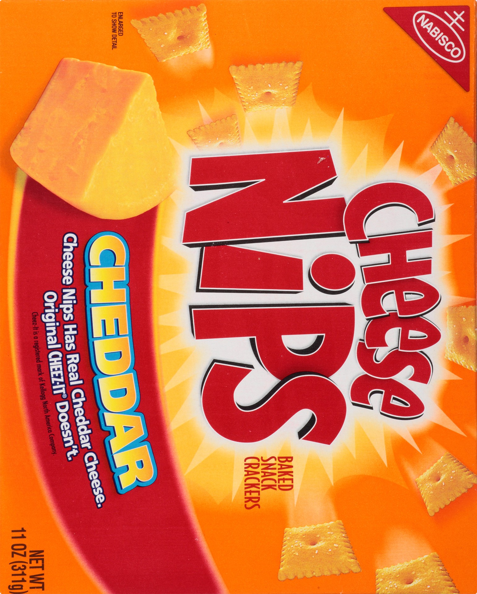 slide 5 of 5, Cheese Nips Nabisco Cheddar Cheese Nips Crackers, 11 oz